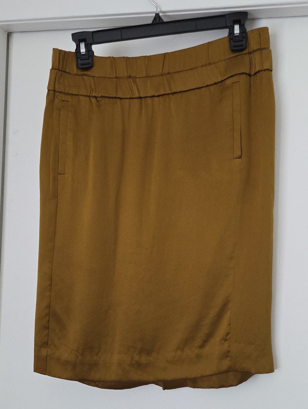 J. Crew 100% Silk Elastic Waist Pull On Skirt